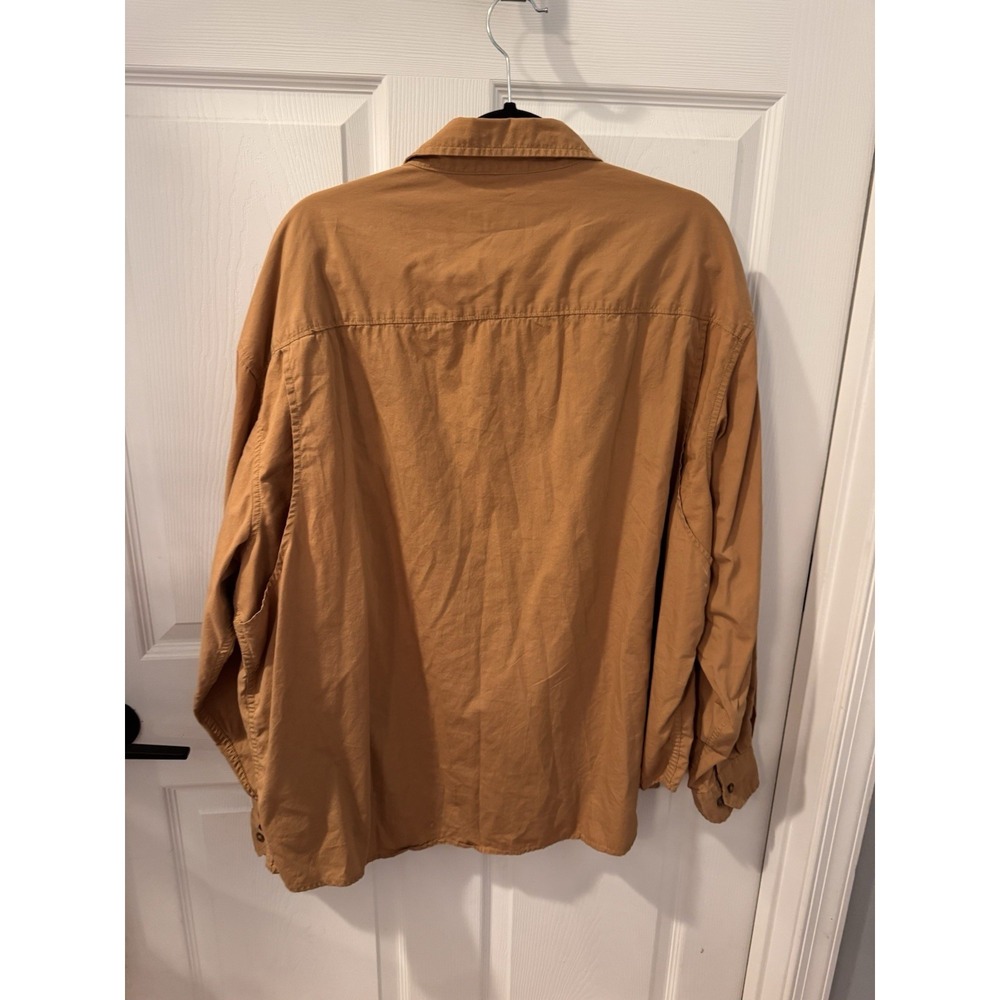 Woolrich Men's 2XL Brown Hunting Shirt‎ Botton Front Both Shoulders Quilted - Picture 7 of 12